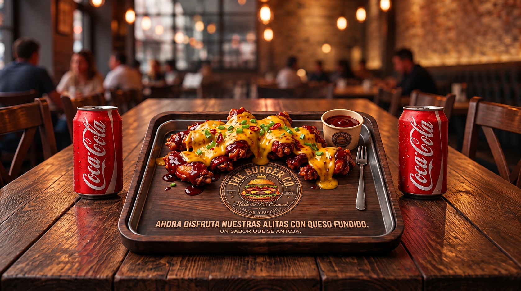 The Burger Co. · Alitas con Queso & Menú Gastro